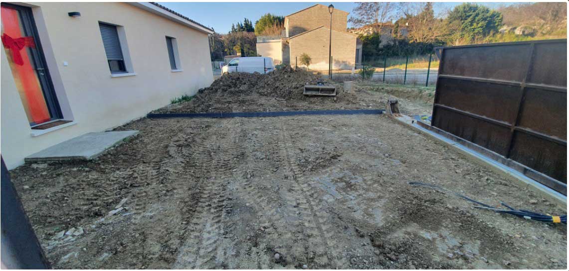 Terrain avant terrassement